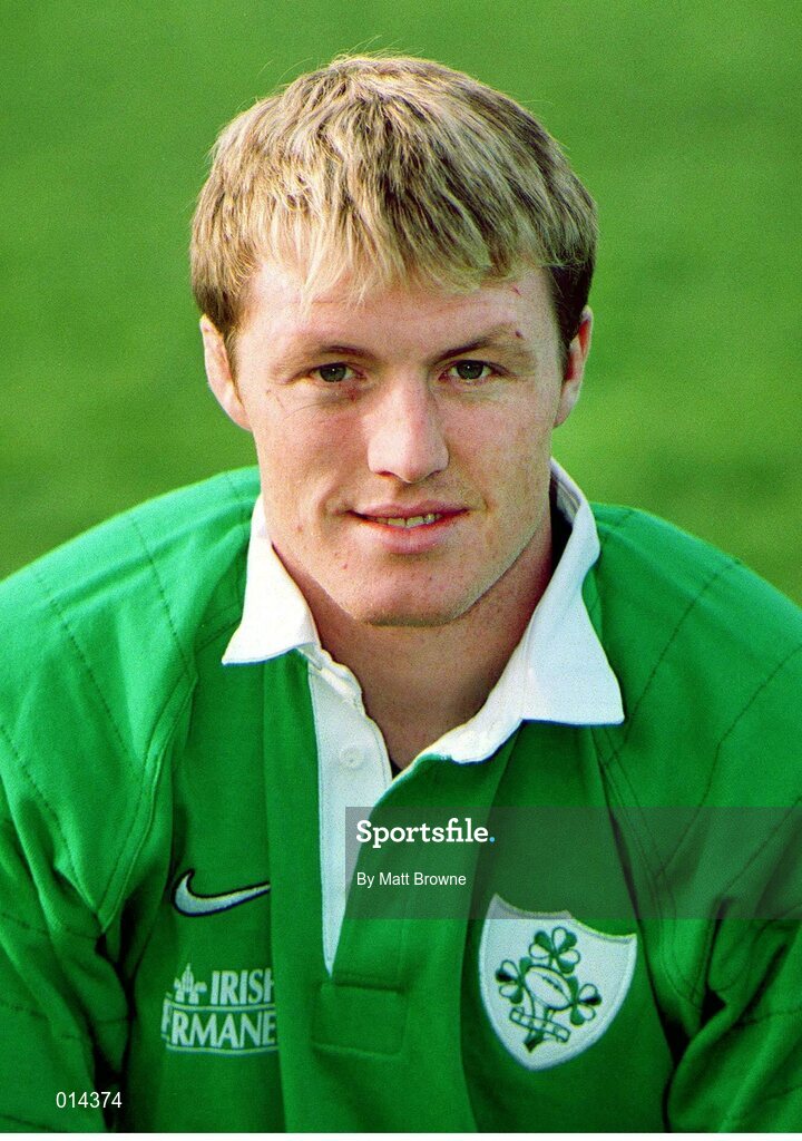 27 October 1998; Eric Miller, Ireland. Ireland Rugby Head Shots. Picture credit: Matt Browne / SPORTSFILE