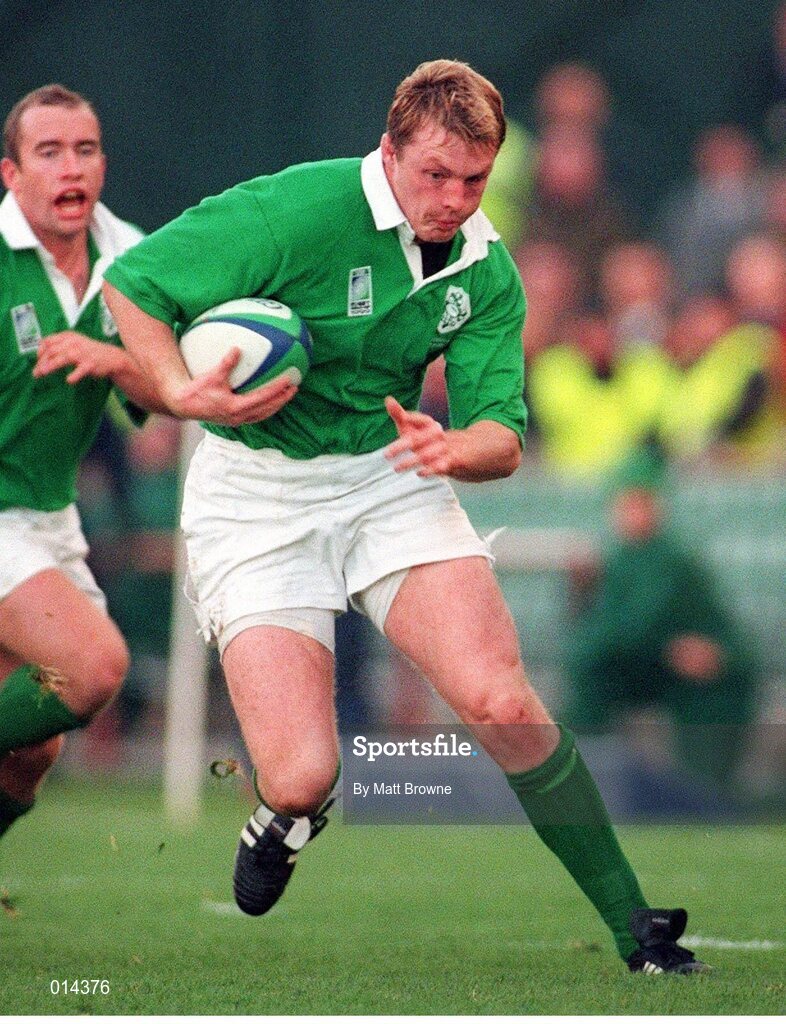 14 November 1998; Eric Miller, Ireland. Rugby World Cup Qualifier, Ireland v Georgia, Lansdowne Road, Dublin. Picture credit: Matt Browne / SPORTSFILE