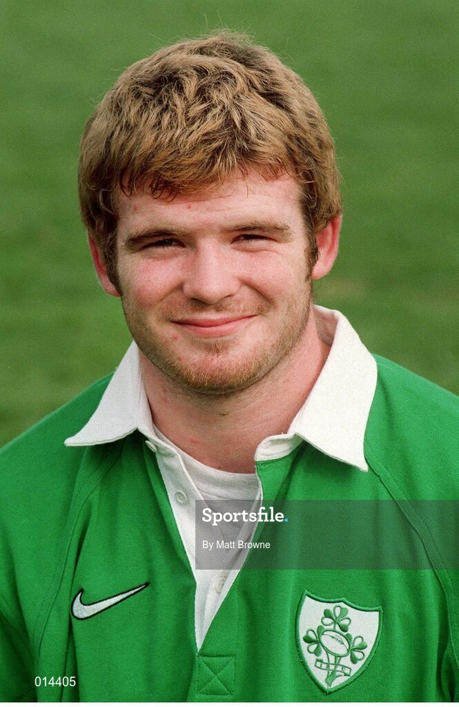 22 September 1998; Gordan D'arcy, Ireland. Ireland Rugby Head Shots. Picture credit: Matt Browne / SPORTSFILE