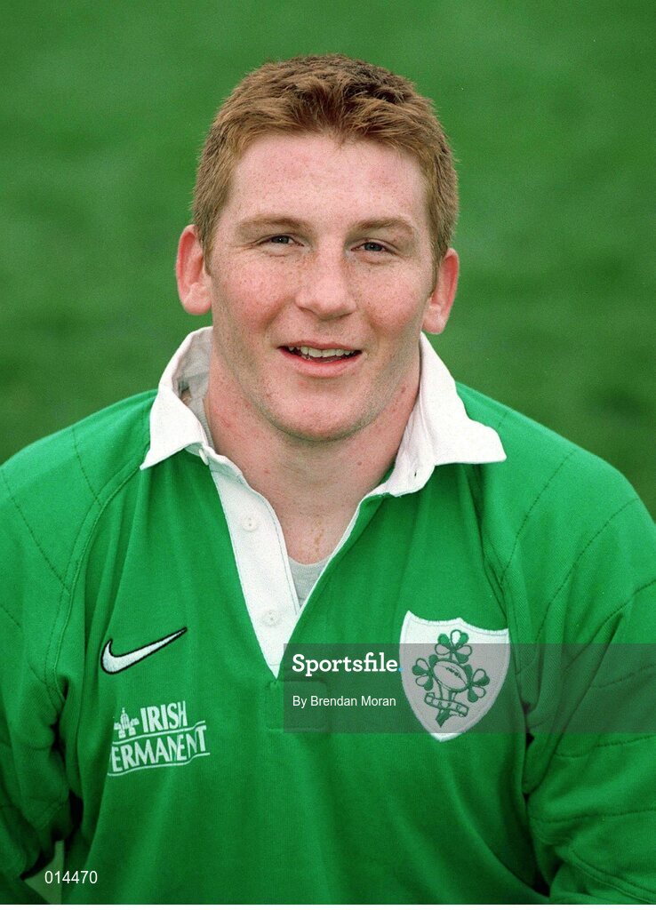 27 October 1998; Jonathan Bell, Ireland. Ireland Rugby Head Shots. Picture credit: Brendan Moran / SPORTSFILE