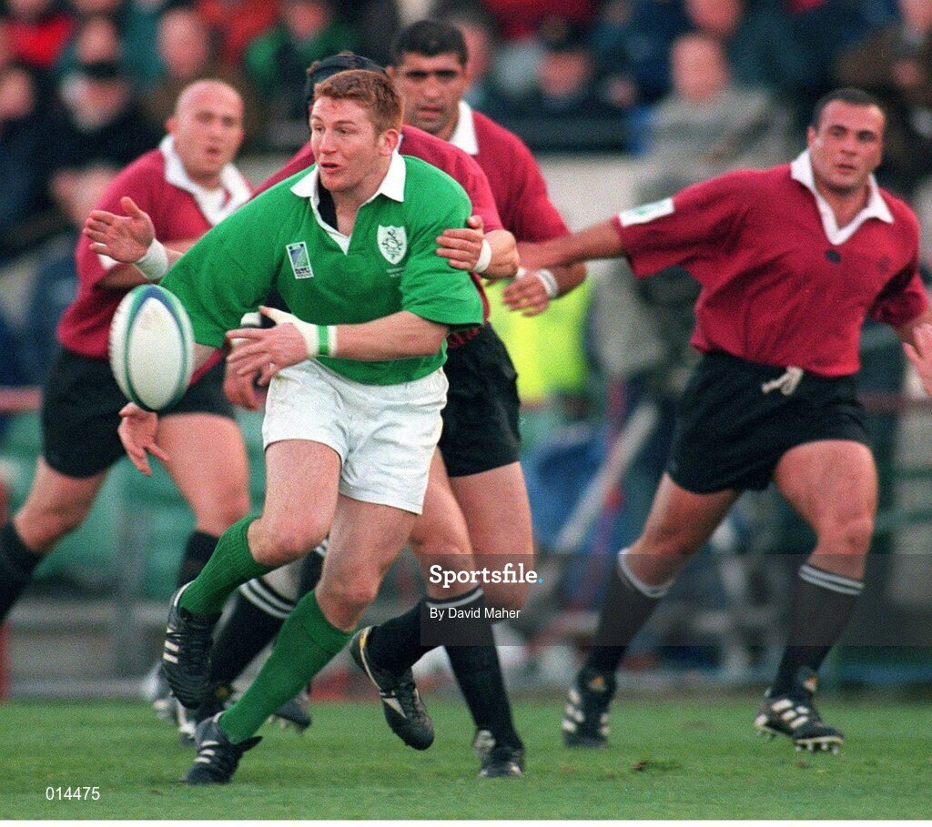 14 November 1998; Jonathan Bell, Ireland. Rugby World Cup Qualifier, Ireland v Georgia, Lansdowne Road, Dublin. Picture credit: David Maher / SPORTSFILE