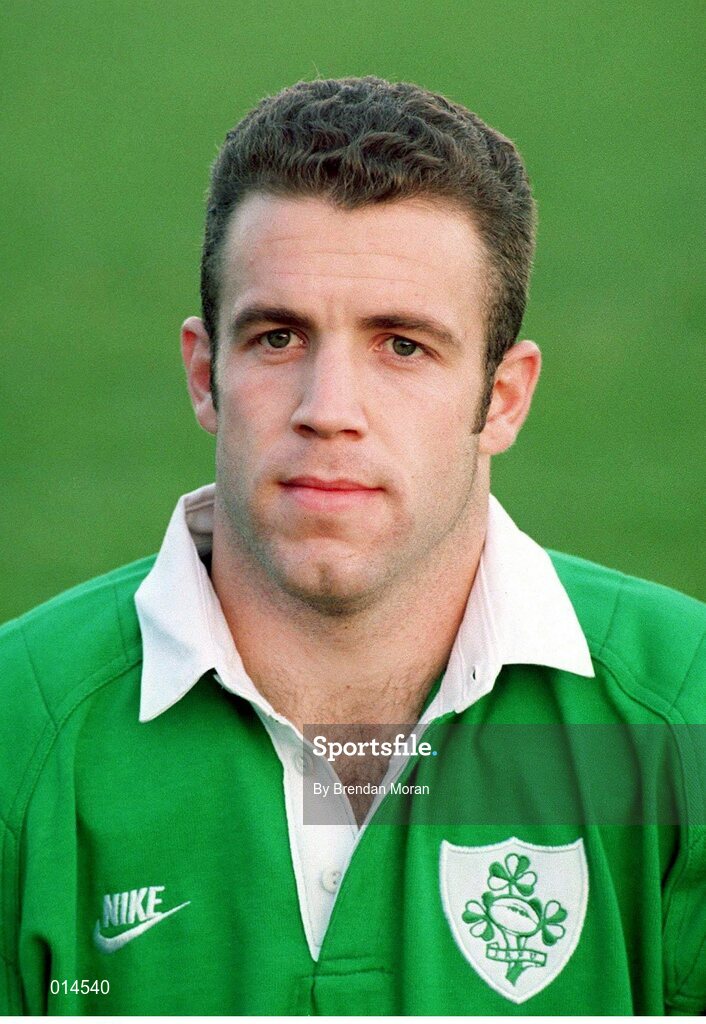 28 January 1998; Kevin Maggs, Ireland. Ireland Rugby Head Shots. Picture credit: Brendan Moran / SPORTSFILE