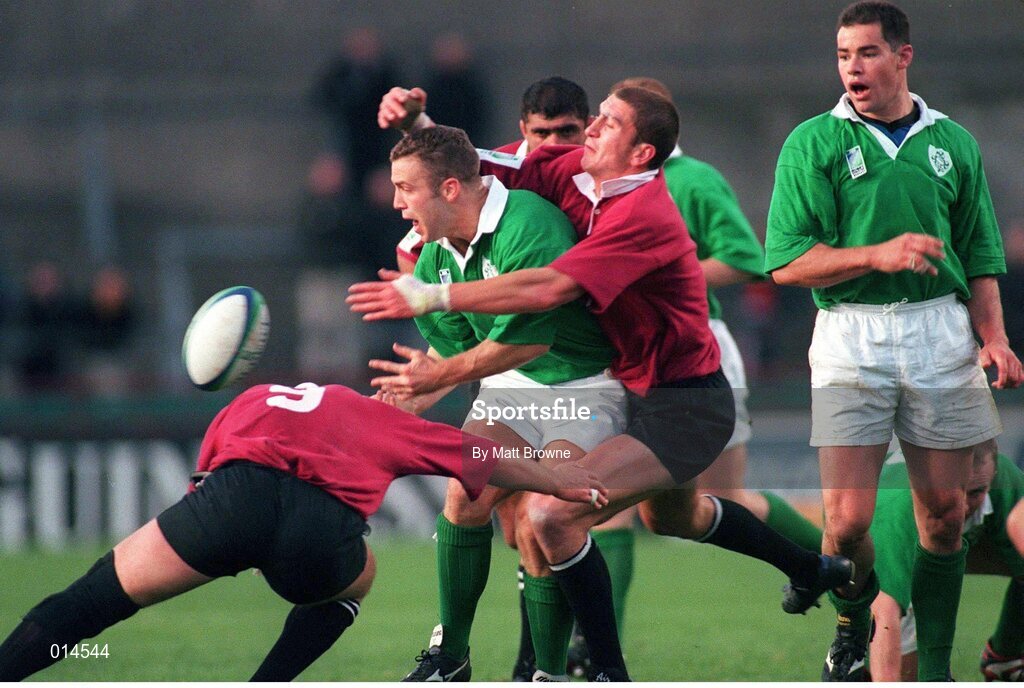 14 November 1998; Kevin Maggs, Ireland. Rugby World Cup Qualifier, Ireland v Georgia, Lansdowne Road, Dublin. Picture credit: Matt Browne / SPORTSFILE