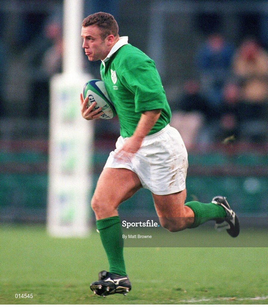 14 November 1998; Kevin Maggs, Ireland. Rugby World Cup Qualifier, Ireland v Georgia, Lansdowne Road, Dublin. Picture credit: Matt Browne / SPORTSFILE