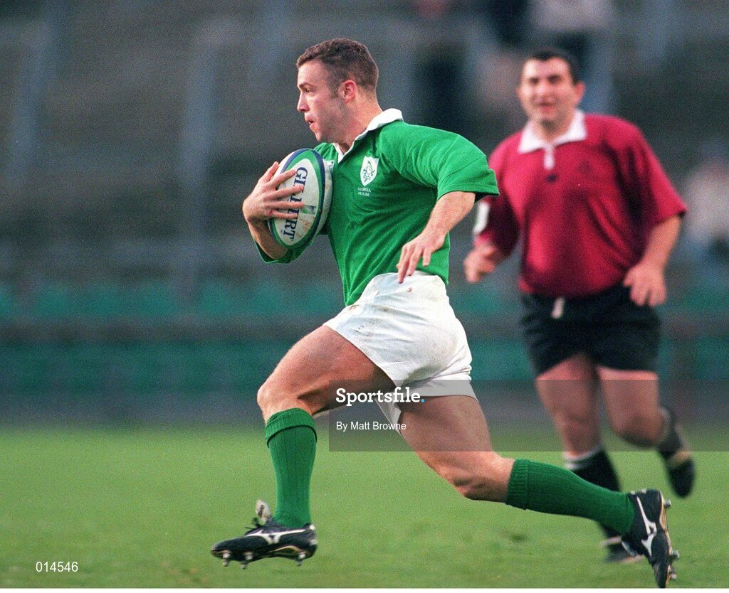14 November 1998; Kevin Maggs, Ireland. Rugby World Cup Qualifier, Ireland v Georgia, Lansdowne Road, Dublin. Picture credit: Matt Browne / SPORTSFILE