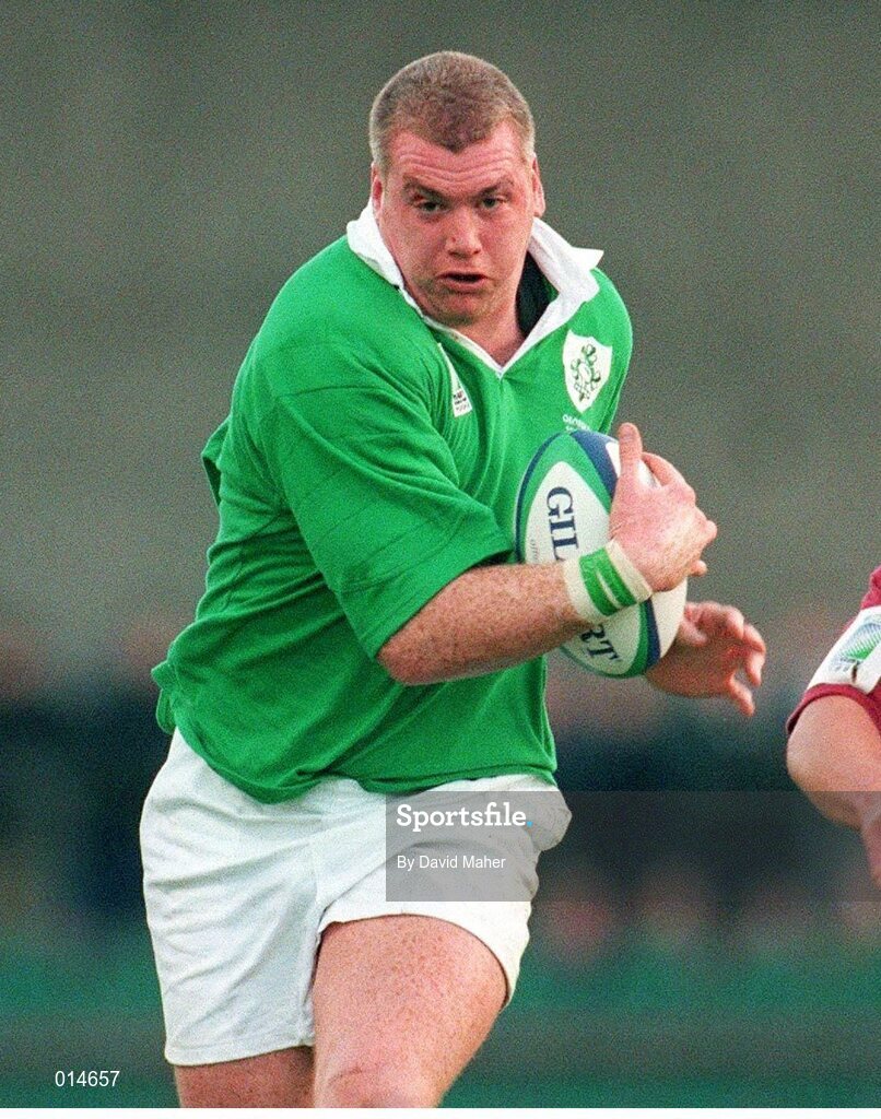 14 November 1998; Victor Costello, Ireland. Rugby World Cup Qualifier, Ireland v Georgia, Lansdowne Road, Dublin. Picture credit: David Maher / SPORTSFILE