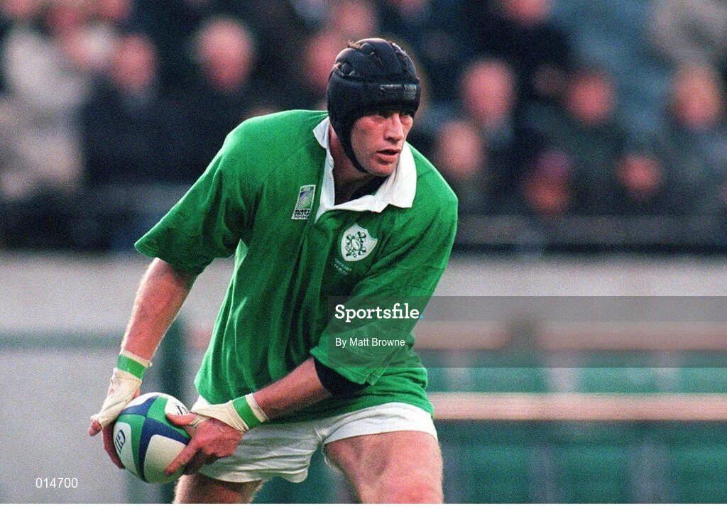14 November 1998; Paddy Johns, Ireland. Rugby World Cup Qualifier, Ireland v Georgia, Lansdowne Road, Dublin. Picture credit: Matt Browne / SPORTSFILE