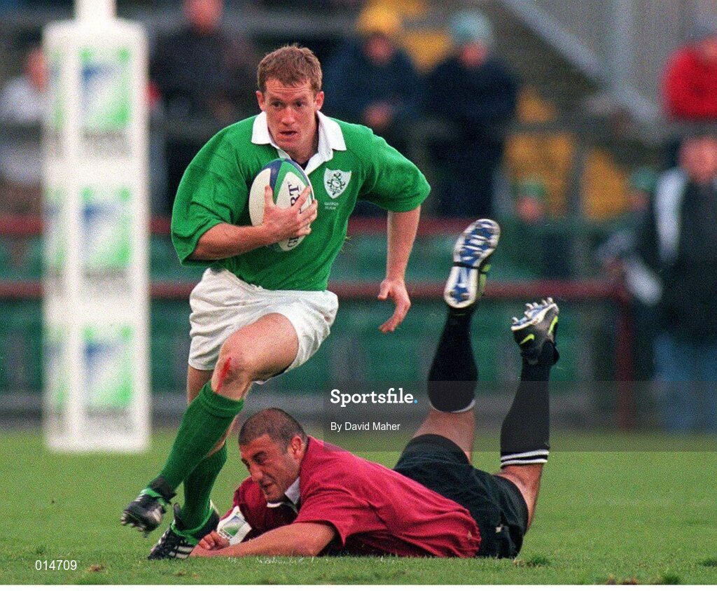 14 November 1998; Pat Duignan, Ireland. Rugby World Cup Qualifier, Ireland v Georgia, Lansdowne Road, Dublin. Picture credit: David Maher / SPORTSFILE