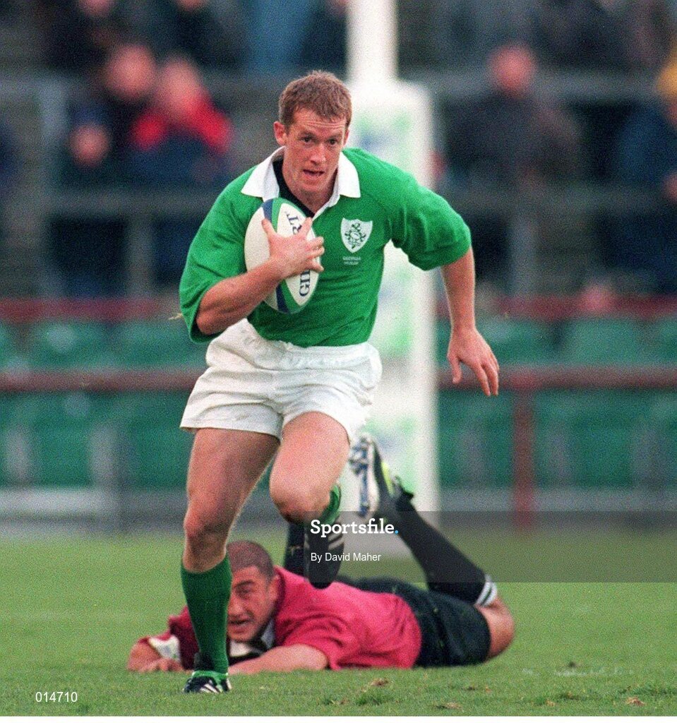 14 November 1998; Pat Duignan, Ireland. Rugby World Cup Qualifier, Ireland v Georgia, Lansdowne Road, Dublin. Picture credit: David Maher / SPORTSFILE