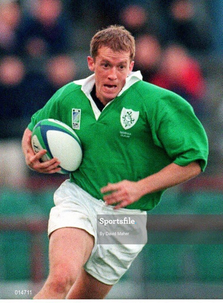 14 November 1998; Pat Duignan, Ireland. Rugby World Cup Qualifier, Ireland v Georgia, Lansdowne Road, Dublin. Picture credit: David Maher / SPORTSFILE