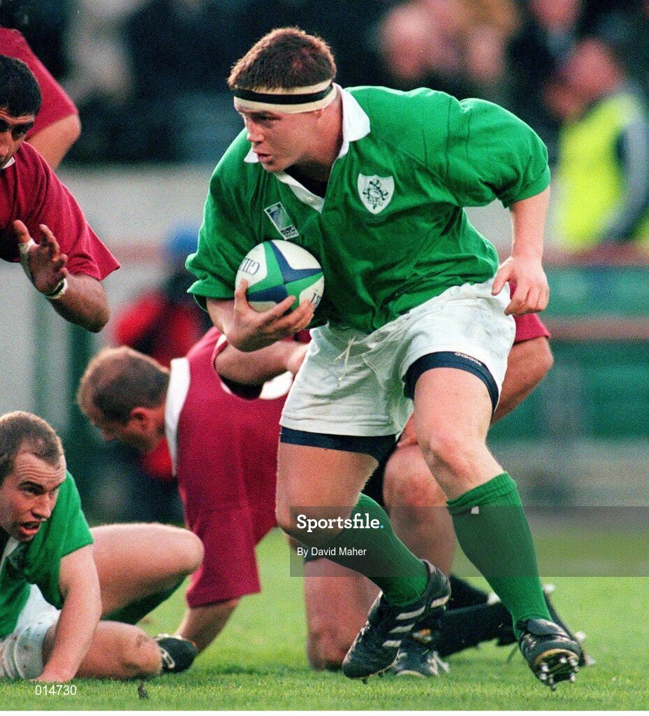 14 November 1998; Paul Wallace, Ireland. Rugby World Cup Qualifier, Ireland v Georgia, Lansdowne Road, Dublin. Picture credit: David Maher / SPORTSFILE