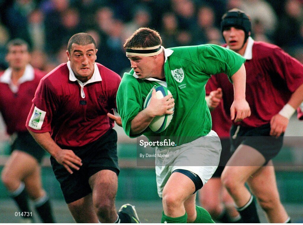 14 November 1998; Paul Wallace, Ireland. Rugby World Cup Qualifier, Ireland v Georgia, Lansdowne Road, Dublin. Picture credit: David Maher / SPORTSFILE