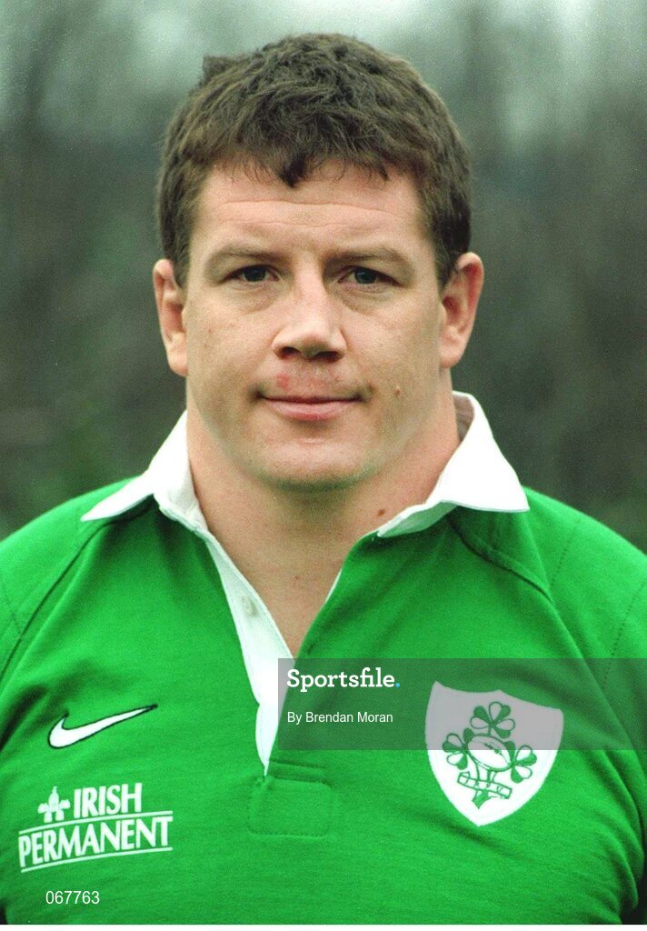28 January 1998; Paul Wallace, Ireland. Ireland Rugby Head Shots. Picture credit: Brendan Moran / SPORTSFILE