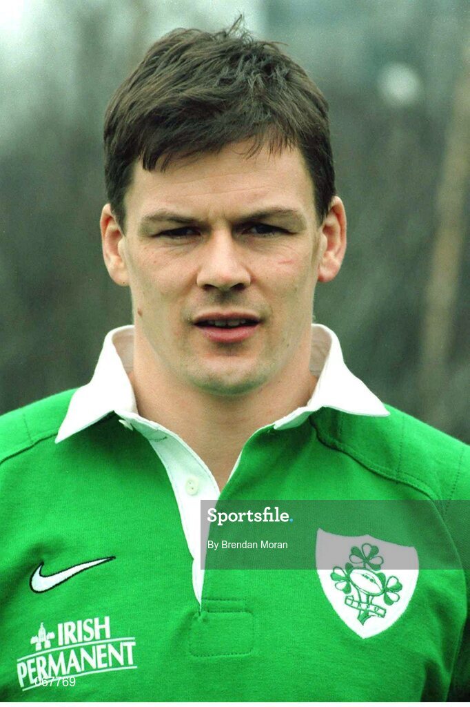 28 January 1998; Richard Wallace, Ireland. Ireland Rugby Head Shots. Picture credit: Brendan Moran / SPORTSFILE