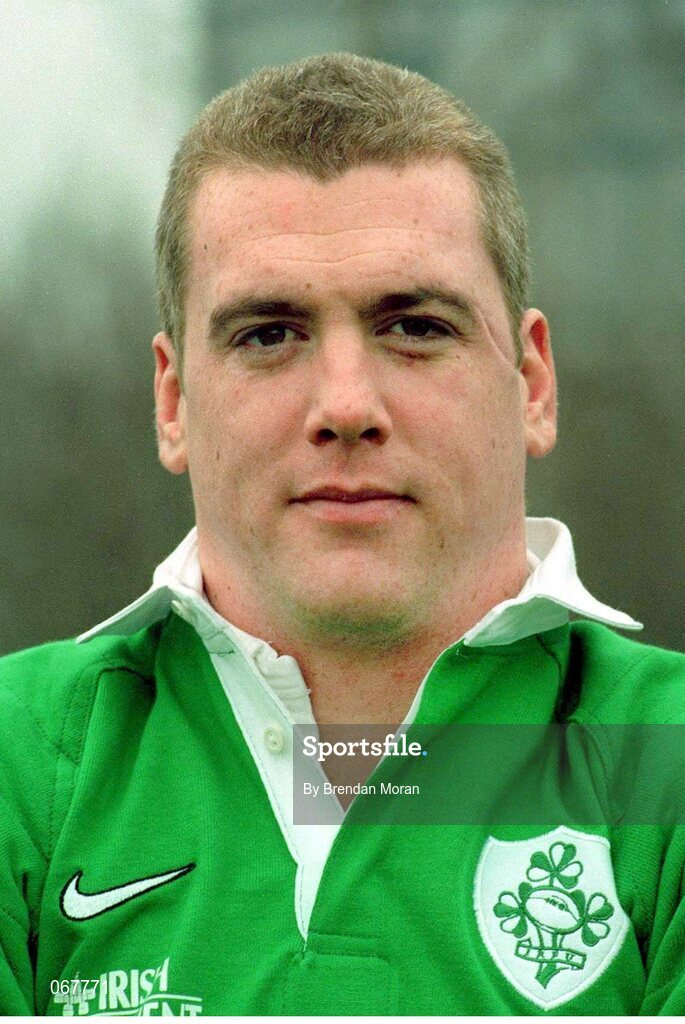28 January 1998; Victor Costello, Ireland. Ireland Rugby Head Shots. Picture credit: Brendan Moran / SPORTSFILE