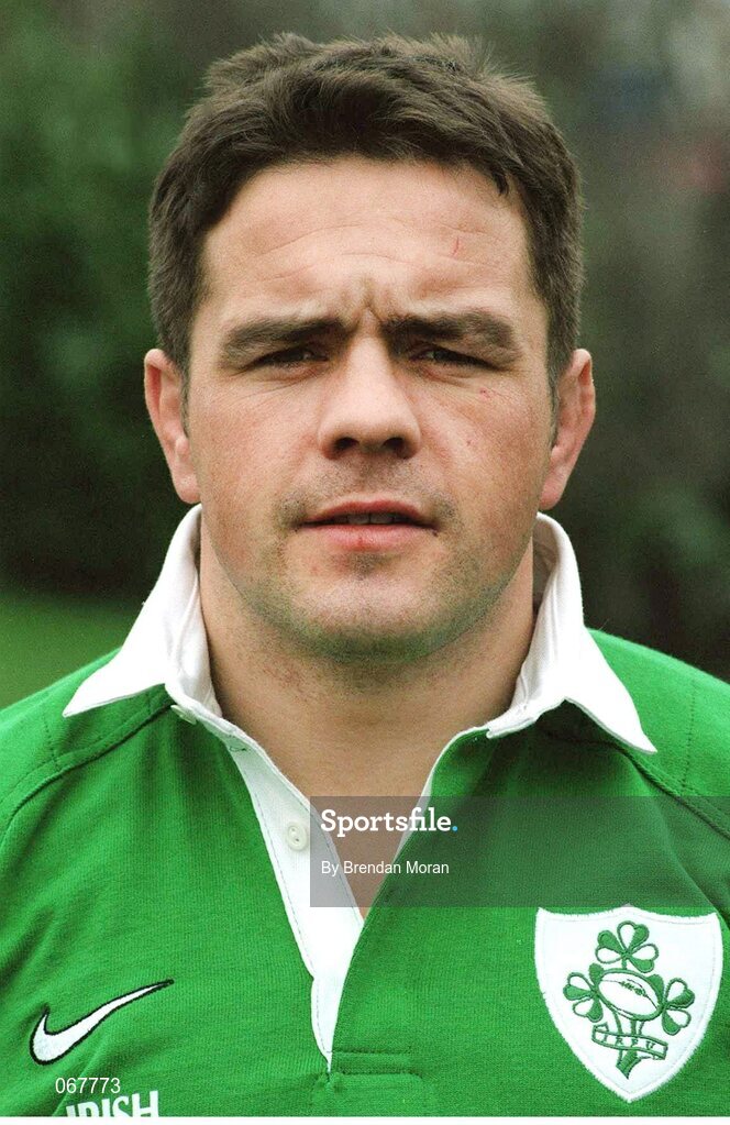 28 January 1998; Allen Clarke, Ireland. Ireland Rugby Head Shots. Picture credit: Brendan Moran / SPORTSFILE