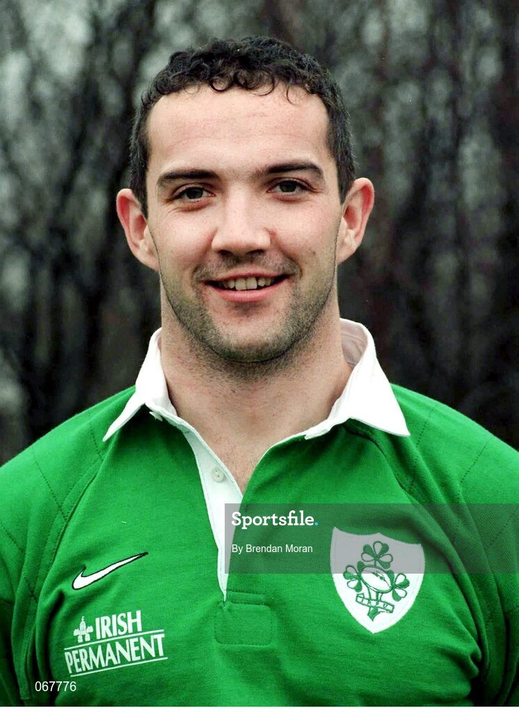28 January 1998; Conor O'Shea, Ireland. Ireland Rugby Head Shots. Picture credit: Brendan Moran / SPORTSFILE