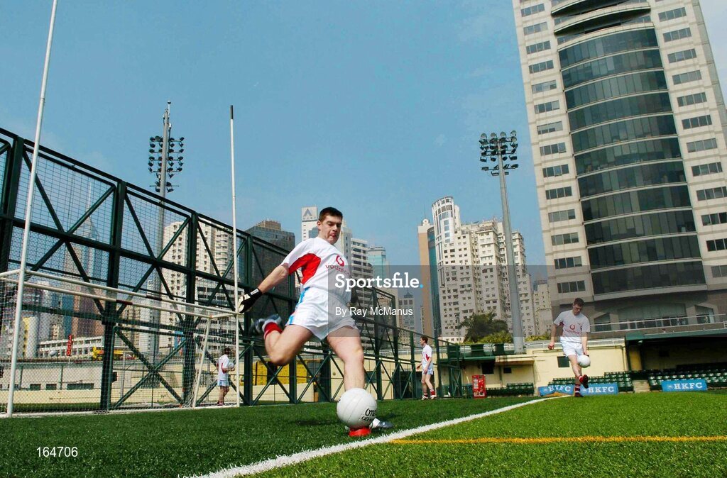 21 January 2005; Fergal Byron, Laois, during training in advance of the 2004 Vodafone All-Stars, Exhibition Game, 2003 Vodafone All-Stars v 2004 Vodafone All-Stars, Hong Kong Football Club, Hong Kong. Picture credit; Ray McManus / SPORTSFILE