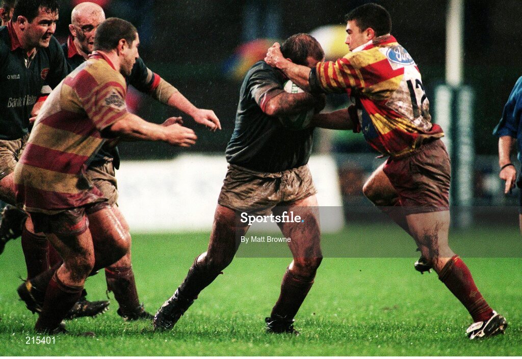 31 October 1998; Peter Clohessy, Munster, in action against Perpignan. European Rugby Cup, Munster v Perpignan, Thomond Park, Limerick. Picture credit: Matt Browne / SPORTSFILE