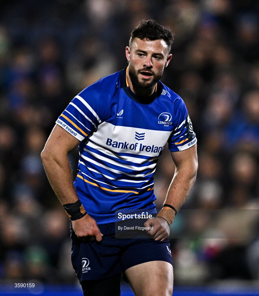 10 October 2026; Robbie Henshaw of Leinster during the United Rugby Championship match between Leinster and Cardiff at the Laya Arena in Dublin. Photo by David Fitzgerald/Sportsfile