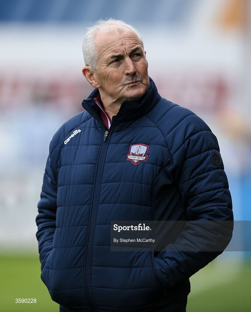 10 October 2026; Galway United manager John Caulfield before the Club Orange Men's FAI Cup semi-final match between Galway and Derry City at Eamonn Deacy Park in Galway. Photo by Stephen McCarthy/Sportsfile