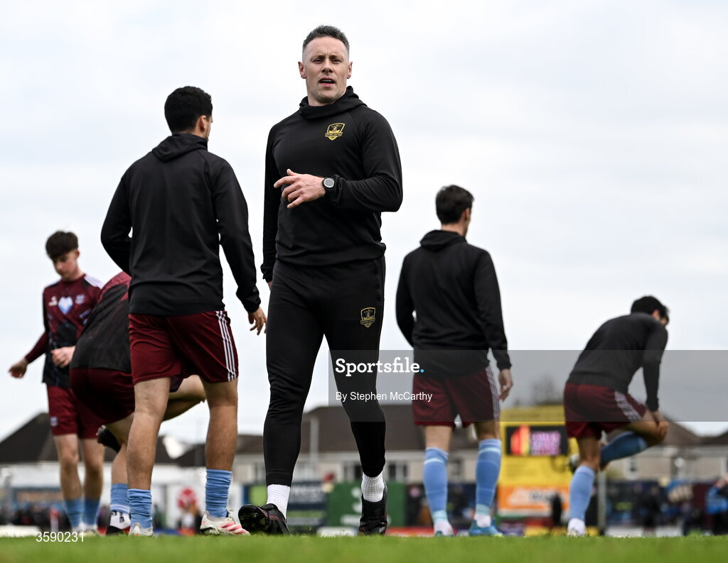 10 October 2026; Galway United strength and conditioning Danny Broderick before the Club Orange Men's FAI Cup semi-final match between Galway and Derry City at Eamonn Deacy Park in Galway. Photo by Stephen McCarthy/Sportsfile