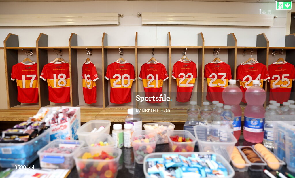 11 October 2026; A general view of the Moycarkey-Borris dressingroom before the Tipperary County Senior Club Hurling Championship final match between Moycarkey-Borris and Thurles Sarsfields at FBD Semple Stadium in Thurles, Tipperary. Photo by Michael P Ryan/Sportsfile