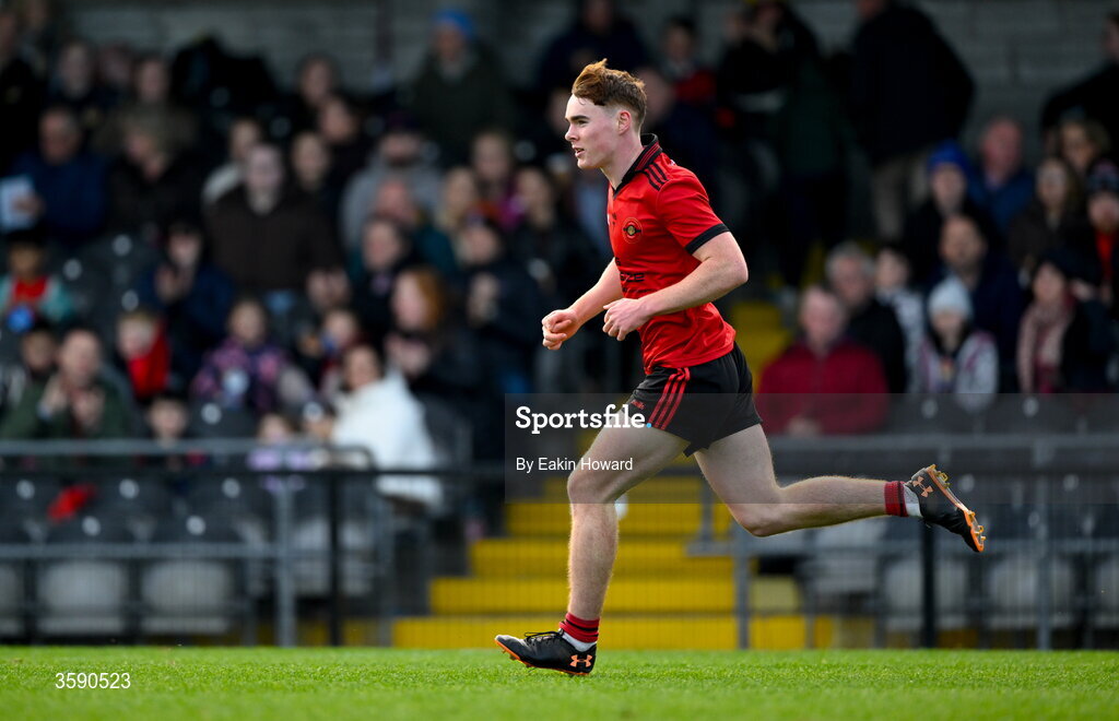 11 October 2026; Robert O'Kelly Lynch of St Mary's celebrates after scoring his side's first goal during the Sligo County Senior Club Football Championship final match between Shamrock Gaels and St Mary's at Markievicz Park in Sligo. Photo by Eakin Howard/Sportsfile