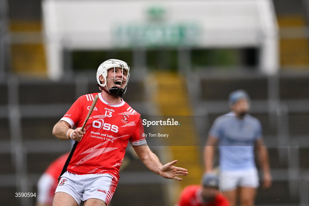 11 October 2026; Dean Coleman of Doon reacts to a missed attempt for a point during the Limerick County Senior Hurling semi-final match between Doon and Na Piarsaigh at TUS Gaelic Grounds in Limerick. Photo by Tom Beary/Sportsfile