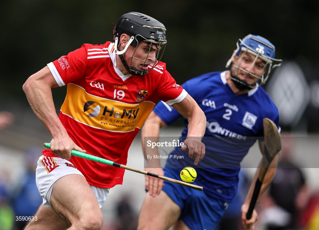 11 October 2026; Jack Hayes of Moycarkey-Borris in action against Paul Maher of Thurles Sarsfields during the Tipperary County Senior Club Hurling Championship final match between Moycarkey-Borris and Thurles Sarsfields at FBD Semple Stadium in Thurles, Tipperary. Photo by Michael P Ryan/Sportsfile