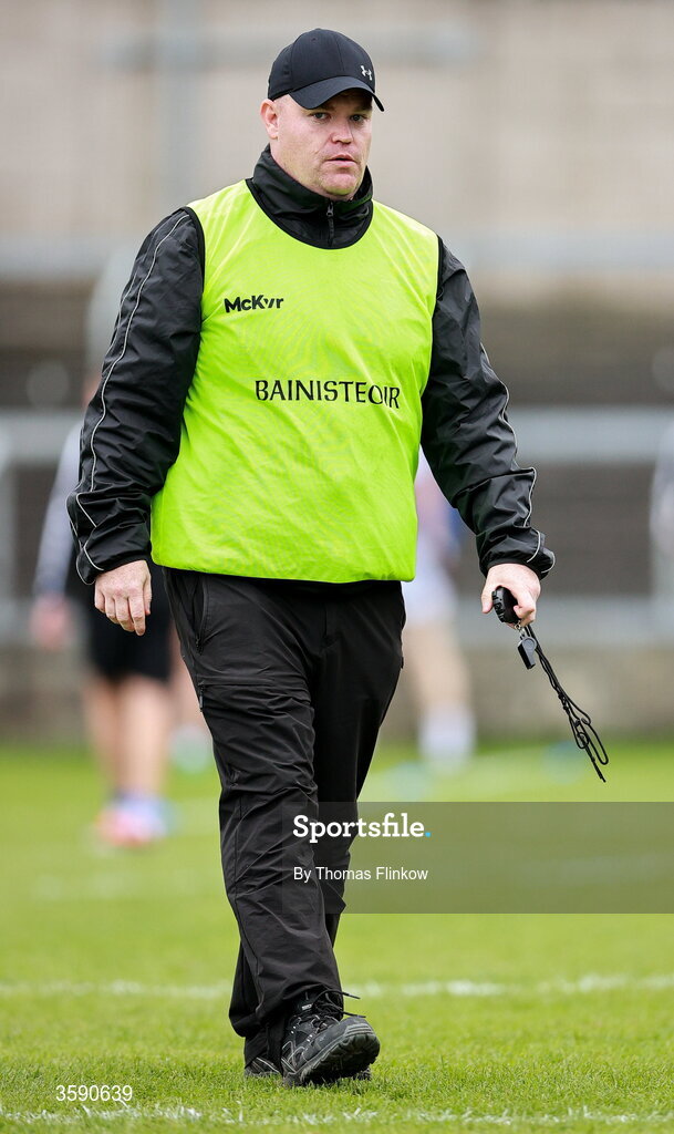 11 October 2026; Courtwood manager Mark Bates before the Laois County Senior Club Football Championship final match between Courtwood and Portarlington at Laois Hire O'Moore Park in Portlaoise, Laois. Photo by Thomas Flinkow/Sportsfile