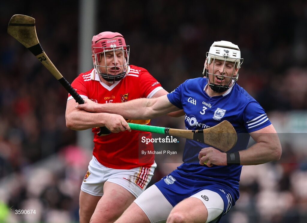11 October 2026; Denis Maher of Thurles Sarsfields in action against Kieran Morris of Moycarkey-Borris during the Tipperary County Senior Club Hurling Championship final match between Moycarkey-Borris and Thurles Sarsfields at FBD Semple Stadium in Thurles, Tipperary. Photo by Michael P Ryan/Sportsfile