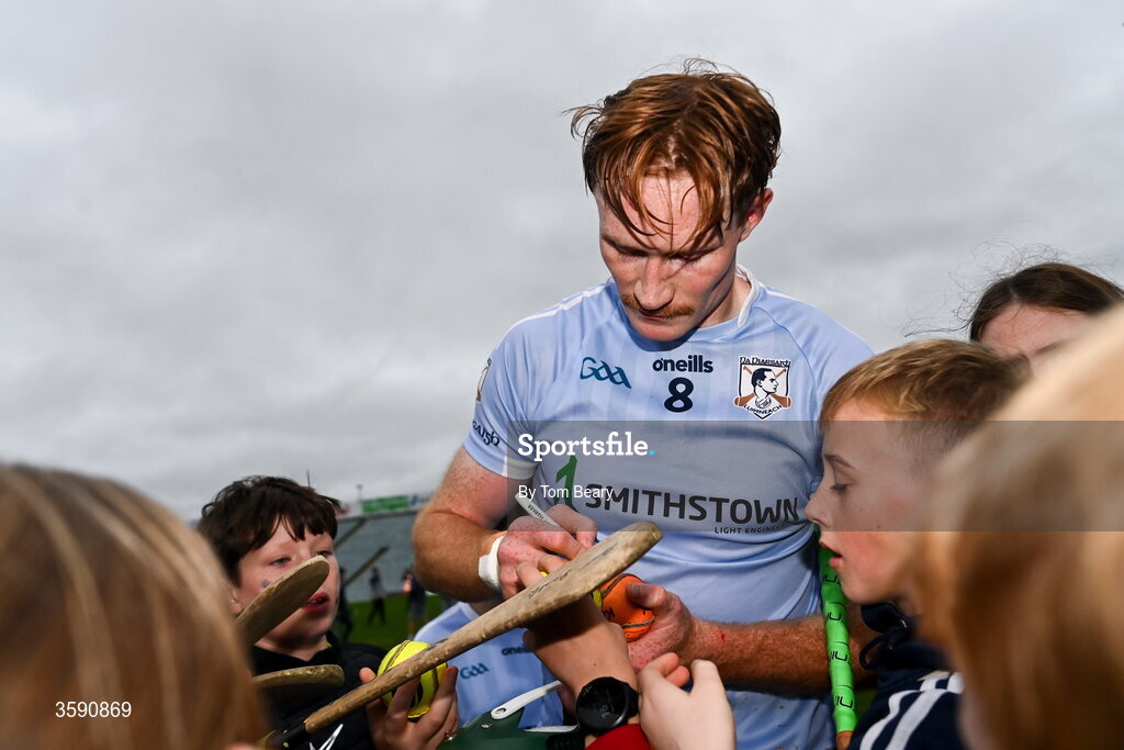 11 October 2026; William O'Donoghue of Na Piarsaigh signs autographs after the Limerick County Senior Hurling semi-final match between Doon and Na Piarsaigh at TUS Gaelic Grounds in Limerick. Photo by Tom Beary/Sportsfile