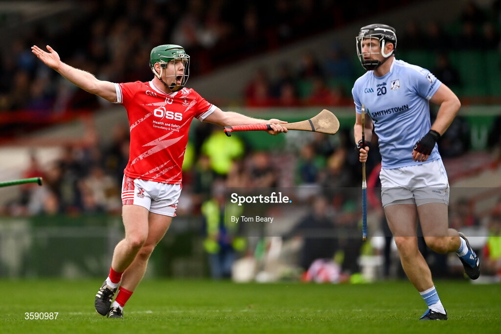 11 October 2026; Jack Ryan of Doon reacts during the Limerick County Senior Hurling semi-final match between Doon and Na Piarsaigh at TUS Gaelic Grounds in Limerick. Photo by Tom Beary/Sportsfile