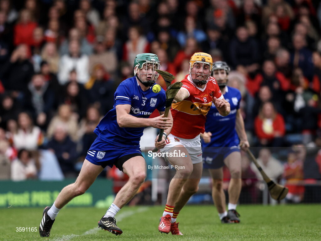 11 October 2026; Denis Maher of Thurles Sarsfields in action against Kieran Cummins of Moycarkey-Borris during the Tipperary County Senior Club Hurling Championship final match between Moycarkey-Borris and Thurles Sarsfields at FBD Semple Stadium in Thurles, Tipperary. Photo by Michael P Ryan/Sportsfile