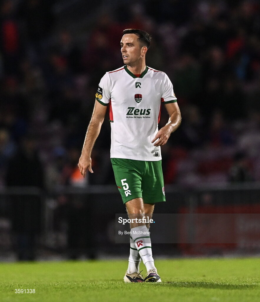 9 October 2026; Charlie Lyons of Cork City during the SSE Airtricity Men’s First Division match between Cork City and Finn Harps at Turner's Cross in Cork. Photo by Ben McShane/Sportsfile