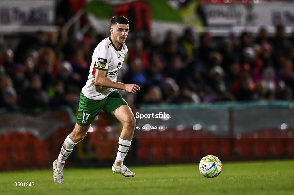 9 October 2026; Darragh Crowley of Cork City during the SSE Airtricity Men’s First Division match between Cork City and Finn Harps at Turner's Cross in Cork. Photo by Ben McShane/Sportsfile