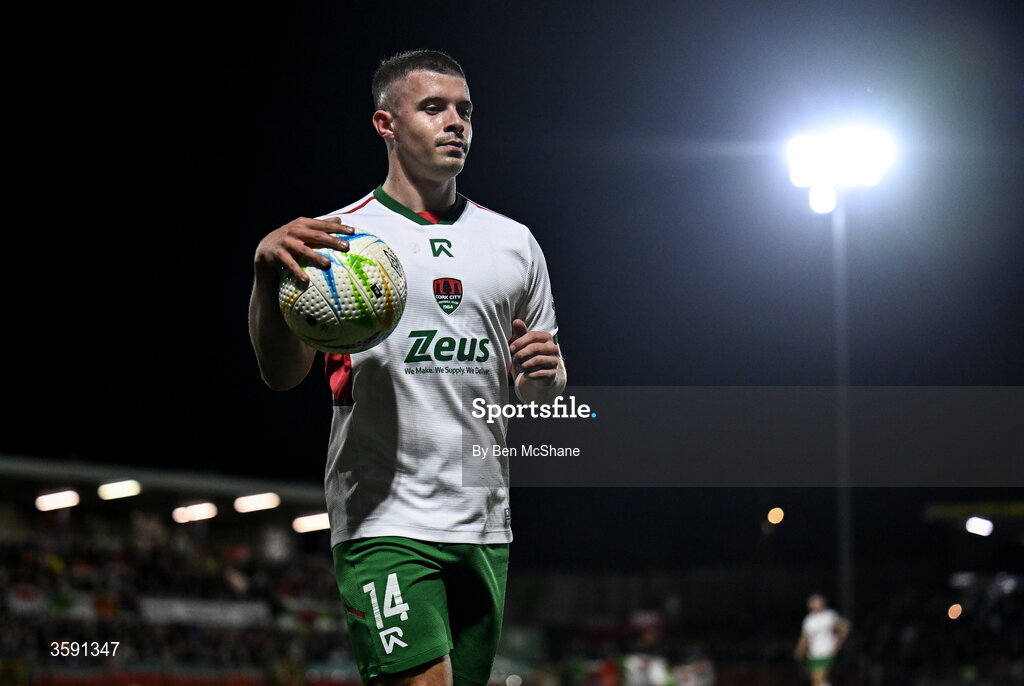 9 October 2026; Niall O'Keeffe of Cork City during the SSE Airtricity Men’s First Division match between Cork City and Finn Harps at Turner's Cross in Cork. Photo by Ben McShane/Sportsfile
