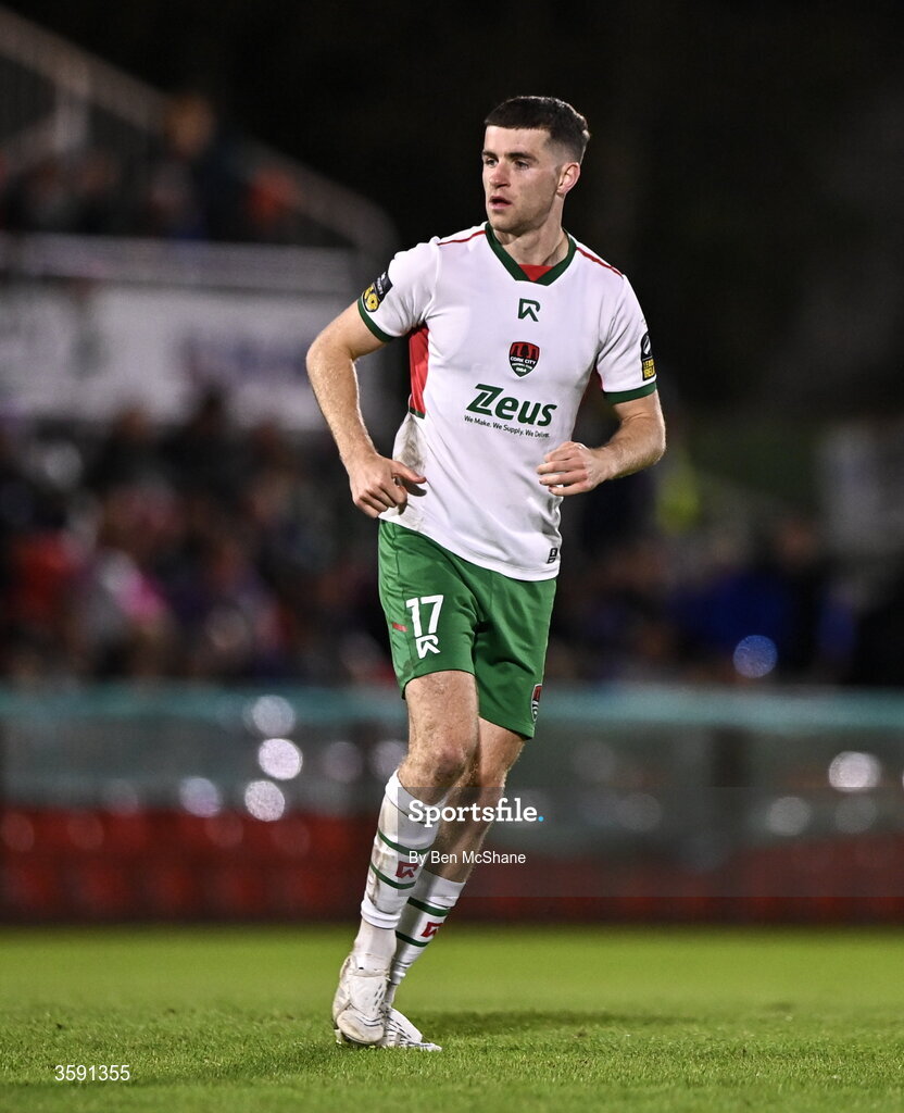 9 October 2026; Darragh Crowley of Cork City during the SSE Airtricity Men’s First Division match between Cork City and Finn Harps at Turner's Cross in Cork. Photo by Ben McShane/Sportsfile