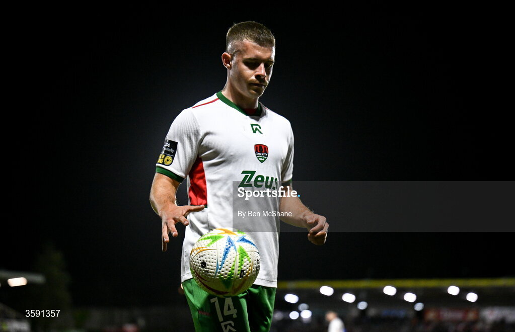 9 October 2026; Niall O'Keeffe of Cork City during the SSE Airtricity Men’s First Division match between Cork City and Finn Harps at Turner's Cross in Cork. Photo by Ben McShane/Sportsfile