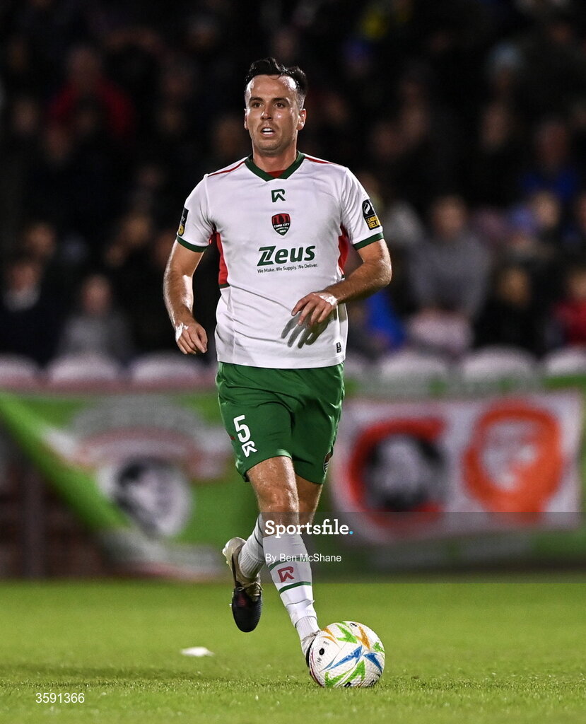 9 October 2026; Charlie Lyons of Cork City during the SSE Airtricity Men’s First Division match between Cork City and Finn Harps at Turner's Cross in Cork. Photo by Ben McShane/Sportsfile