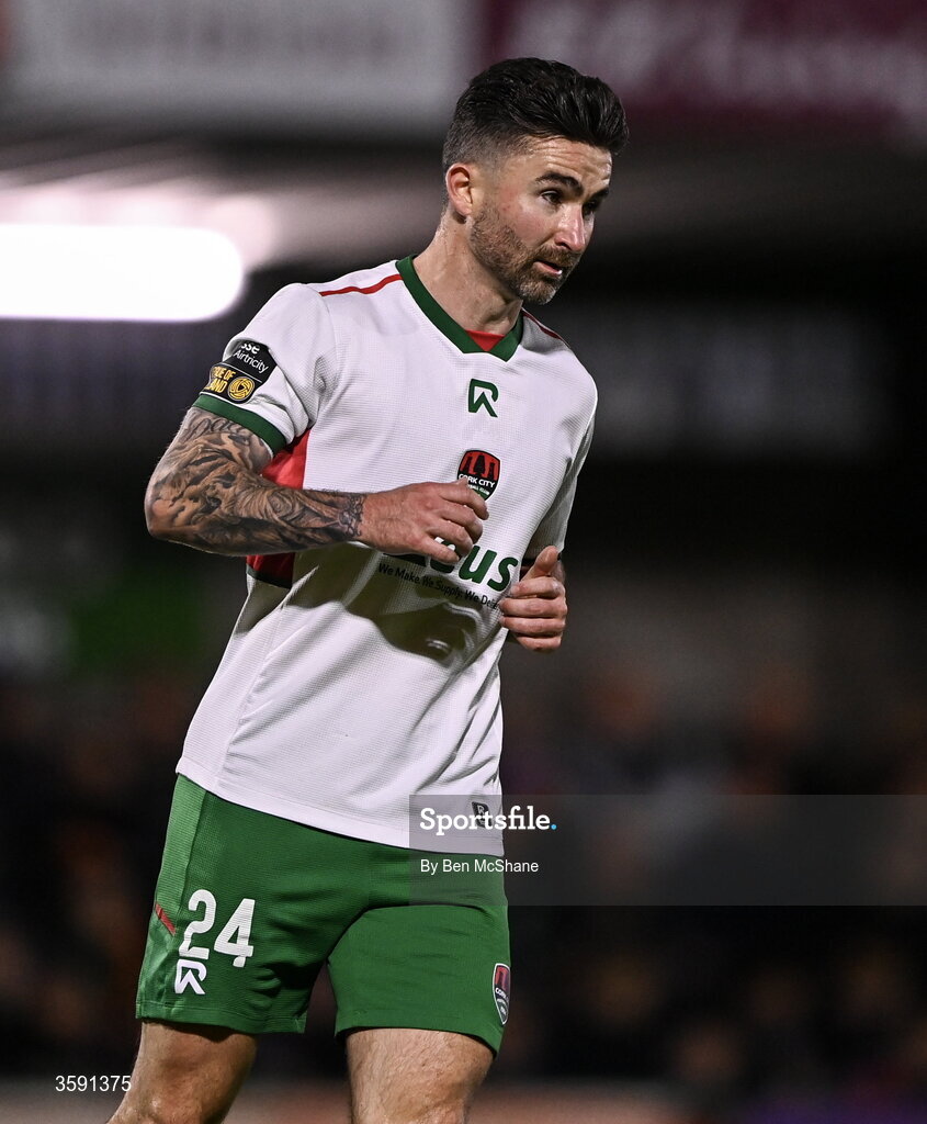 9 October 2026; Seani Maguire of Cork City during the SSE Airtricity Men’s First Division match between Cork City and Finn Harps at Turner's Cross in Cork. Photo by Ben McShane/Sportsfile