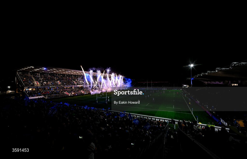 10 October 2026; A general view of Laya Arena during the homecoming ceremony the United Rugby Championship match between Leinster and Cardiff at the Laya Arena in Dublin. Photo by Eakin Howard/Sportsfile