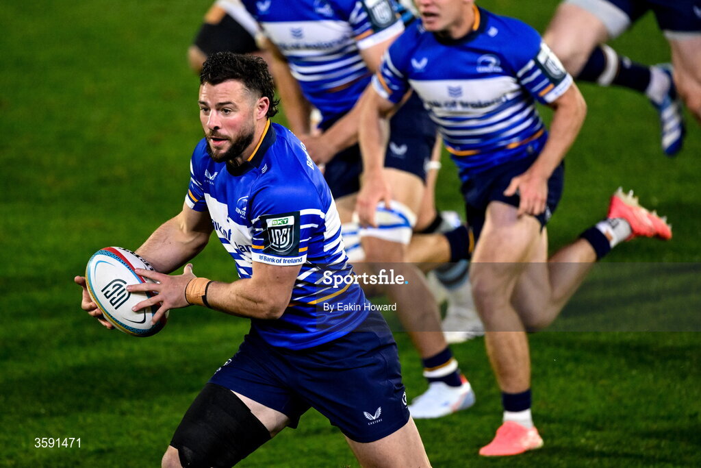 10 October 2026; Robbie Henshaw of Leinster during the United Rugby Championship match between Leinster and Cardiff at the Laya Arena in Dublin. Photo by Eakin Howard/Sportsfile