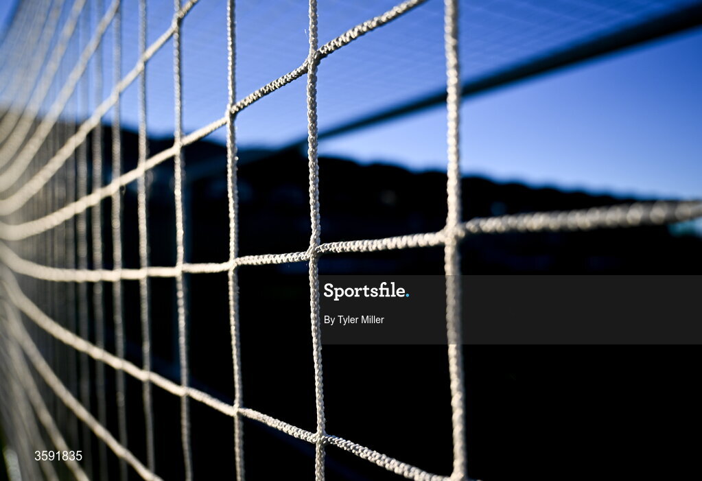12 October 2026; A general view of goal netting before the SSE Airtricity Men's Premier Division match between Shamrock Rovers and Bohemians at Tallaght Stadium in Dublin. Photo by Tyler Miller/Sportsfile