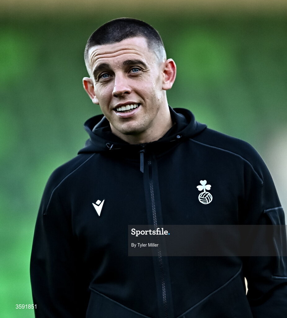 12 October 2026; Gary O'Neill of Shamrock Rovers before the SSE Airtricity Men's Premier Division match between Shamrock Rovers and Bohemians at Tallaght Stadium in Dublin. Photo by Tyler Miller/Sportsfile