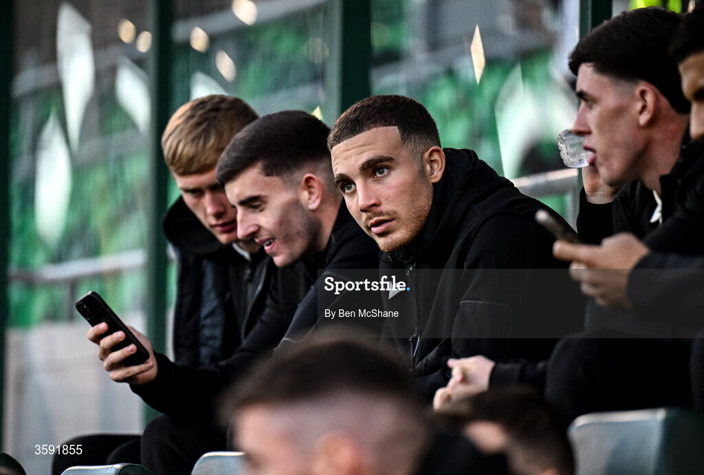 12 October 2026; Naj Razi of Shamrock Rovers before the SSE Airtricity Men's Premier Division match between Shamrock Rovers and Bohemians at Tallaght Stadium in Dublin. Photo by Ben McShane/Sportsfile