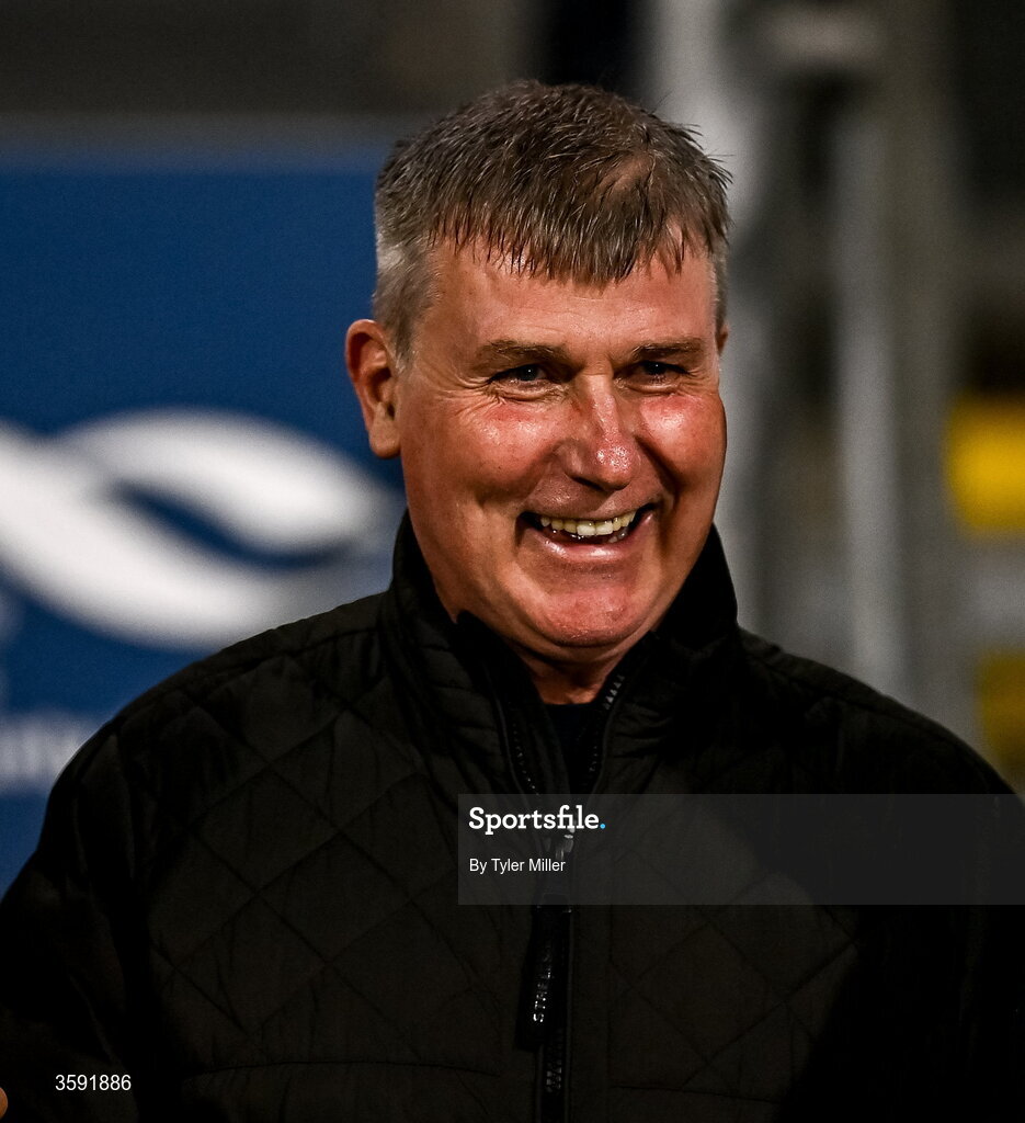12 October 2026; St Patrick's Athletic manager Stephen Kenny in attendance before the SSE Airtricity Men's Premier Division match between Shamrock Rovers and Bohemians at Tallaght Stadium in Dublin. Photo by Tyler Miller/Sportsfile