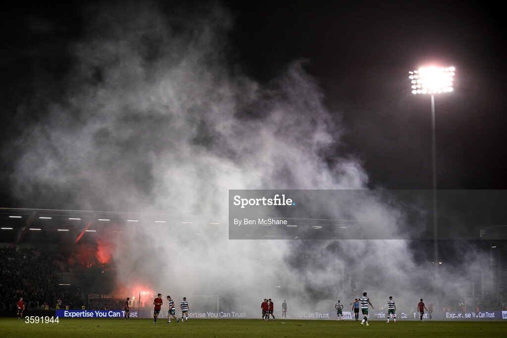 12 October 2026; A general view during the SSE Airtricity Men's Premier Division match between Shamrock Rovers and Bohemians at Tallaght Stadium in Dublin. Photo by Ben McShane/Sportsfile