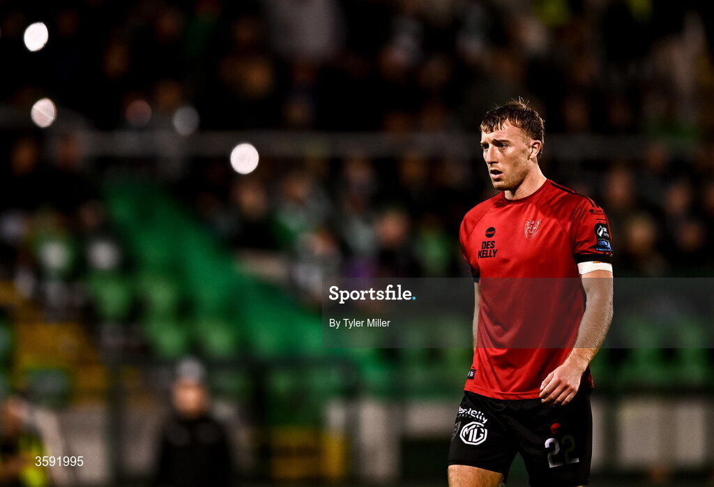 12 October 2026; Sam Todd of Bohemians during the SSE Airtricity Men's Premier Division match between Shamrock Rovers and Bohemians at Tallaght Stadium in Dublin. Photo by Tyler Miller/Sportsfile